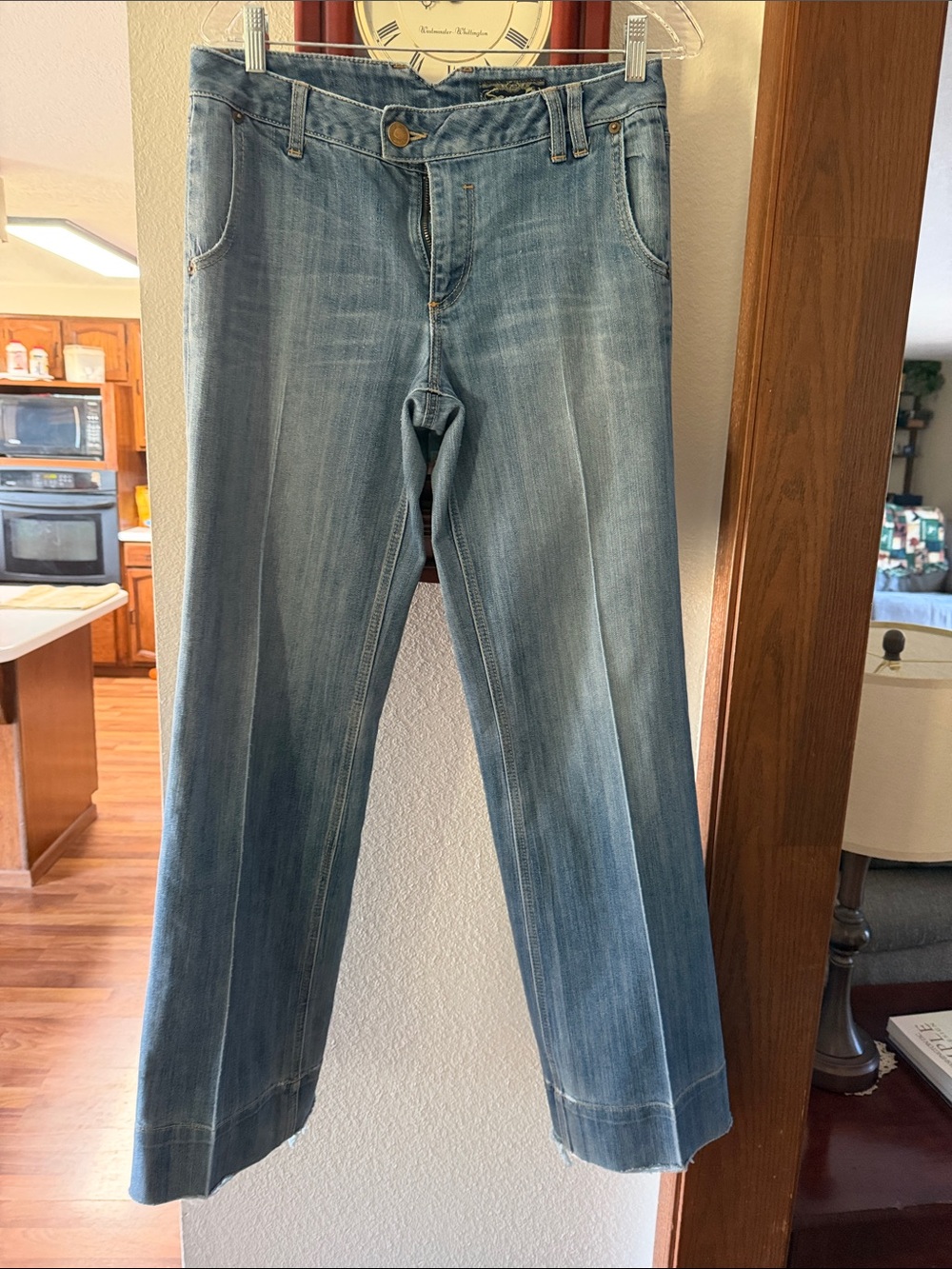 7 Fam Blue women's Straight-Leg Jeans